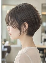 リアン アオヤマ(Liun Aoyama) ひし形上品ショート/アッシュベージュ/30代/40代/50代