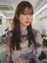 リエラ 池袋西口(Riela)&nbsp;シースルーバング×ナチュラルレイヤーロング[池袋]