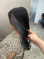 アガタヘアー 西風新都店(AGATA hair)&nbsp;ブルーブラック×インナーカラーシルバー