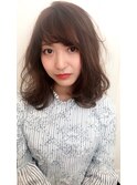 30代40代★大人可愛い前下がり無造作カール