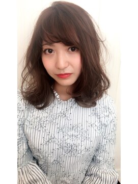 アドラーブル 長岡リップス旭岡店(adorable) 30代40代★大人可愛い前下がり無造作カール