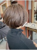 40代大人可愛ハイライト丸みショート【Ruufus恵比寿渋谷】31579