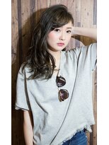 ミエル ヘア 新宿(miel hair)&nbsp;〈mielhair新宿〉艶ウェーブセミディ