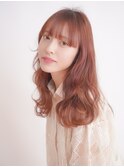 10代・20代・30代【大人可愛いチェリーレッド/前髪ありロング】
