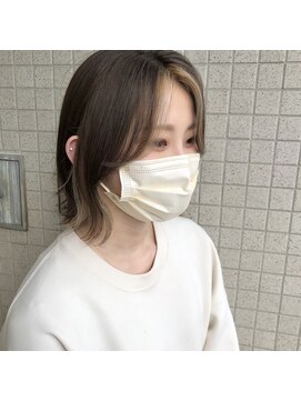 イツモノトコロ(kami to zakka) 【イツモノトコロ】ブリーチフェイスフレーミングカラー