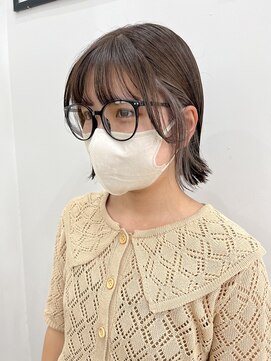 ムード マグ レーベル 南松本(MOOD Mag Label) 【MOOD】外ハネ/大人可愛い/切りっぱなし/イヤリングカラー/ボブ