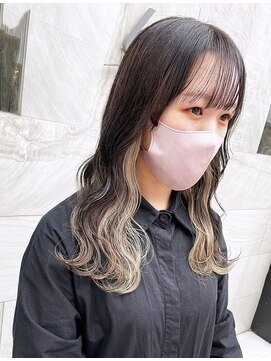 ブランシェ(branche) インナーカラー/グレージュアッシュ/韓国風/レイヤーロング