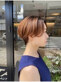 ショート◎ピンクベージュ