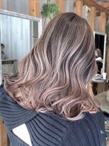 リード バイ ラグーン(LEAD by LAGOON)&nbsp;ミルクティーベージュダブルカラーハイライトバレイヤージュ