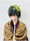 シャギーウルフ×クロとミドリ