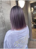 切りっぱなしボブ エアリーロング 美髪 ピンクブラウン