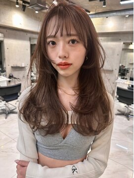 サイン 渋谷(SIGN) ザクザクレイヤーカット巻き方簡単ミディアムロング韓国表参道