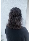 ヘアアレンジ・お呼ばれヘア・ハーフアップ