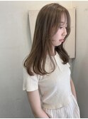 艶髪ロングレイヤー ケアブリーチ ミルクティーベージュ 横浜