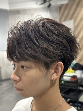 ビカムメンズヘアー 栄店(become men's hair) フェザーパーマ/毛流れパーマ/メンズパーマ/名古屋/栄メンズヘア