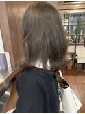 ブリーチなしダブルカラーアッシュベージュ