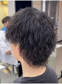 メンズウルフ　ツイストスパイラルパーマ