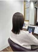 白髪を活かした透明感のあるお洒落な色に
