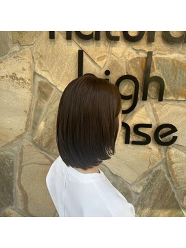 ナチュラルハイセンス 本店(natural high sense) ツヤ×ボブ　似合わせカット/町屋駅