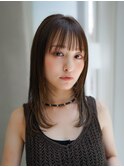【GEEKS渋谷】地毛風/黒髪ロング/夏ヘア/顔周りレイヤー/ウルフ