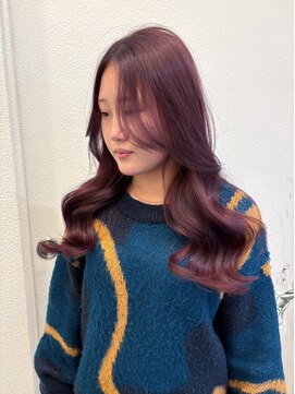 ボタン ハカタ(VOTAN hakata) 【votan坂本早苗】ラベンダーピンク/レイヤーカット/流し前髪