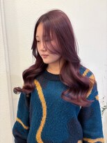 ボタン ハカタ(VOTAN hakata) 【votan坂本早苗】ラベンダーピンク/レイヤーカット/流し前髪