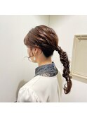ポニーテールアレンジ
