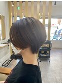 前下がりショートボブ丸みショート/アースカラー/30代40代50代