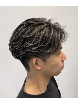 オーシャントーキョー 仙台(OCEAN TOKYO) フェザーショートニュアンスパーマセンターパートツーブロック