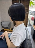 黒髪パツっとボブ♪
