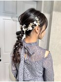 【立川cres奈佳子】ヘアアレンジ　編みおろし