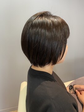 フープ 川越(hoop) 透け感で魅せる丸みボブ川越/ショート/ボブ/ハイライト
