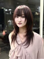 スリット(slit)&nbsp;ペールピンク×ブラウンのアンブレラカラー