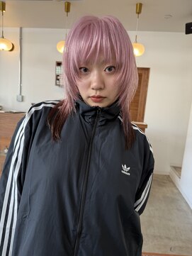 ペレ 梅田(PELE) イメチェン/ピンクベージュ/アンブレラカラー/前髪/梅田