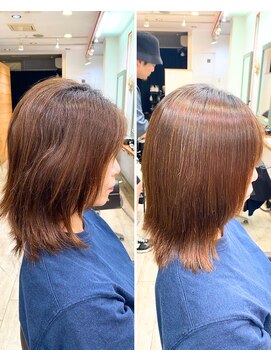 アップ(A+hair) 【神戸・三宮】エイジング毛・細髪も地毛風ストレートでツヤ髪へ