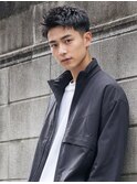 ローフェードスパイキーショートショートアップバング