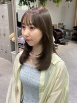 ユニークバイケンジ 町田(unique KENJE) ブリーチなしベージュ × レイヤーカット