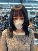 hyon myon/RISEbyREVO 綾瀬店【ヒョンミョン】&nbsp;ハッシュカット/デザインカラー/グレージュ[綾瀬駅/韓国ヘア]