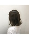 マットベージュ×切りっぱなしボブ 【キャラ池袋/chara池袋】*