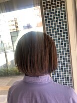 スタジオ アルファプラス 日暮里店(studio α+)&nbsp;ライトベージュ×前下がりボブ♪【スタジオアルファプラス】