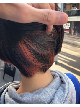 ビヨンドイー(beyond E) オレンジハイライトショート