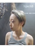 ひっつめショート×ハイトーングレージュ！