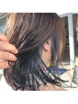 ヘアアンドリラクシングルーム アールフラン(Hair&Relaxingroom arFranc)&nbsp;インナーカラー ブルー