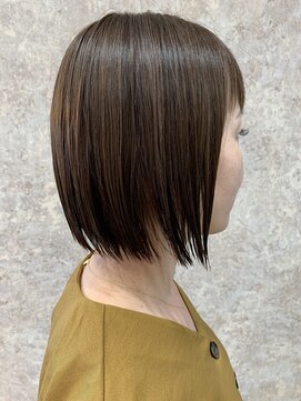 ソワンドゥブレス 瓜破店(soin de brace) 切りっぱなしボブ