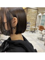 ファブ 千葉店(FaB)&nbsp;ぱつっとボブ/ボブ/カーキグレージュ/大人かわいい[千葉駅]