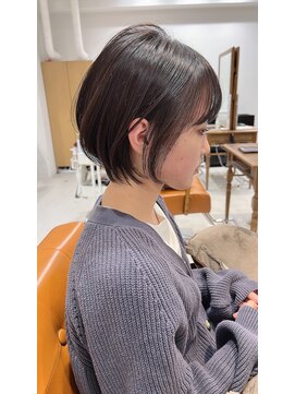 ネイロ 錦糸町(NeiRo) 縮毛矯正ミニウルフテラコッタデジタルパーマくすみブルー