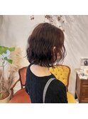 暖色カラー×ボブパーマ “浅田昌宏”