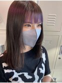 前髪デザインカラー