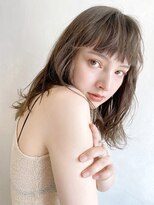 アイティー バイ アルバム 中野店(IT by ALBUM)&nbsp;ロブスタイル_外ハネボブセクションカラーペールベージュ_88505