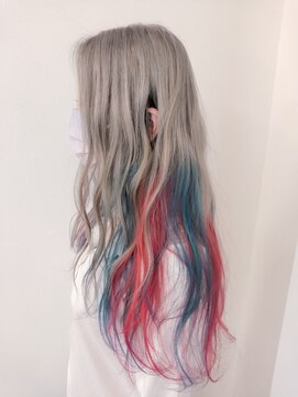 キャンディーエッグ(Candy egg) 原口限定★カラーバターで赤青グラデ★福岡久留米